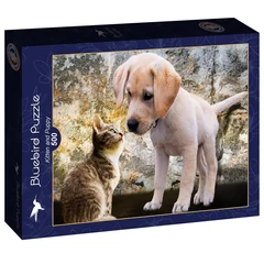 Bluebird 500 db-os puzzle - Kitten and Puppy (90335)