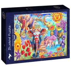 Bluebird 2000 db-os puzzle - Elephants in the Garden (90015)