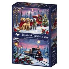 Bluebird 2 x 500 db-os puzzle - Christmas is Coming (91101)