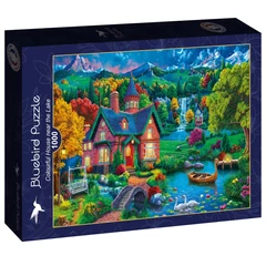 Bluebird 1000 db-os puzzle - Colourful House near the Lake (91152)