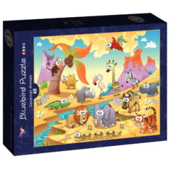Bluebird Kids 48 db-os puzzle - Savannah Animals (90050)