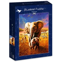 Bluebird 1000 db-os puzzle - Elephant (70314)