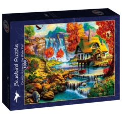 Bluebird 1000 db-os puzzle - Country House by the Water Fall (90583)