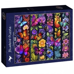 Bluebird 500 db-os puzzle - Flowers and Flyers (90595)