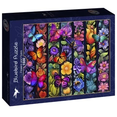Bluebird 1500 db-os puzzle - Flowers and Flyers (90596)