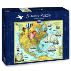 Bluebird 1500 db-os puzzle - North America (70486)