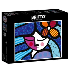 Bluebird 1000 db-os puzzle - Romero Britto - Girl with flower (90019)