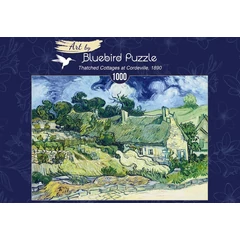 Bluebird 1000 db-os Art by puzzle - Vincent Van Gogh - Thatched Cottages at Cordeville, 1890 (60113)