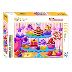 Brain Tree 1000 db-os puzzle - Cake World (2102052)
