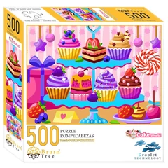 Brain Tree 500 db-os puzzle - Cake World  (2202002)