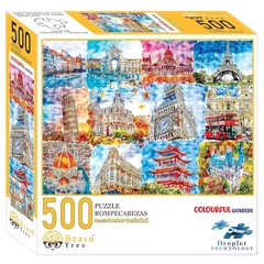 Brain Tree 500 db-os puzzle - Colorful Wonders  (2202013)