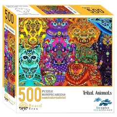 Brain Tree 500 db-os puzzle - Tribal Animals  (2202010)