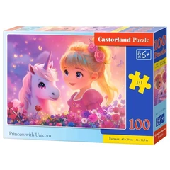 Castorland 100 db-os puzzle - Hercegnő egyszarvúval (B-111299)
