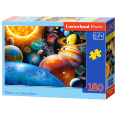 Castorland 180 db-os puzzle - Bolygók és holdjaik (B-018345)