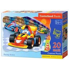 Castorland 20 db-os MAXI puzzle - Versenyautók (C-02306)