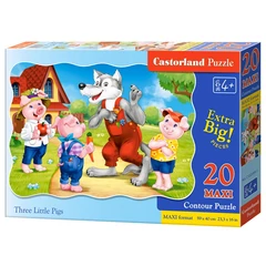 Castorland 20 db-os MAXI puzzle - A három kismalac (C-02399)