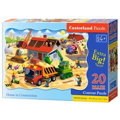 Castorland 20 db-os MAXI puzzle - Házépítés (C-02412)
