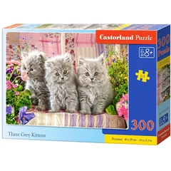 Castorland 300 db-os puzzle - Három szürke kiscica (B-030330)