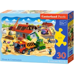 Castorland 30 db-os puzzle - Épül a ház (B-03686)