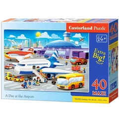 Castorland 40 db-os MAXI puzzle - Egy nap a repülőtéren (B-040223)