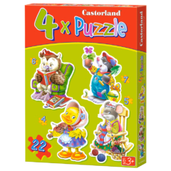 Castorland Sziluett puzzle (4,5,6,7 db-os) - Szabadidő (B-04225)