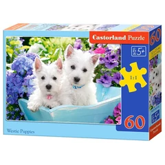 Castorland 60 db-os puzzle - Westie kölykök (B-066100)