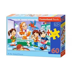 Castorland 60 db-os puzzle - Az állatorvosnál (B-06847)