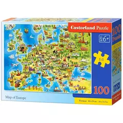 Castorland 100 db-os puzzle - Európa térképe (B-111060)