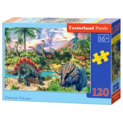 Castorland 120 db-os puzzle - Dinoszauruszok és vulkánok (B-13234)