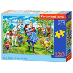 Castorland 120 db-os puzzle - Hófehérke - Boldogan éltek... (B-13463)