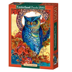 Castorland 1500 db-os puzzle - Kék bagoly, David Galchutt (C-151110)