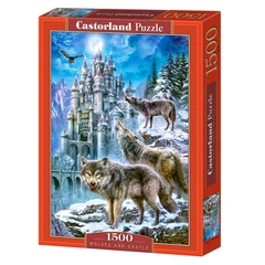 Castorland 1500 db-os puzzle - Farkasok a kastély körül (C-151141)