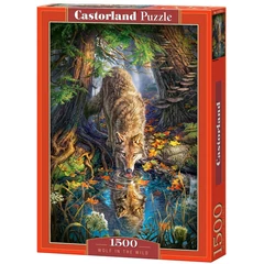 Castorland 1500 db-os puzzle - Farkas a vadonban (C-151707)