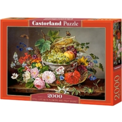 Castorland 2000 db-os puzzle - Csendélet virágokkal és gyümölcsökkel (C-200658)