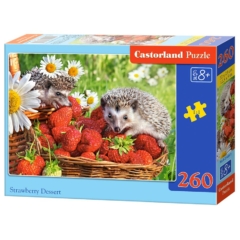 Castorland 260 db-os puzzle - Sünik és eper (B-27484)