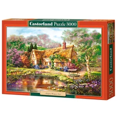 Castorland 3000 db-os puzzle - Alkonyat az erdei tónál (C-300365)