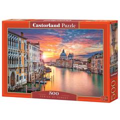 Castorland 500 db-os puzzle - Naplemente Velencében (B-52479)