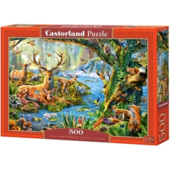 Castorland 500 db-os puzzle - Élet az erdőben (B-52929)