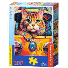 Castorland 100 db-os puzzle - Macska utazás (B-111275)