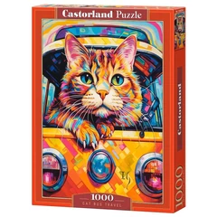 Castorland 1000 db-os puzzle - Cica a csomagtartóban (C-105229)