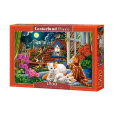 Castorland 1500 db-os puzzle - Cicák a tetőn (C-152056)