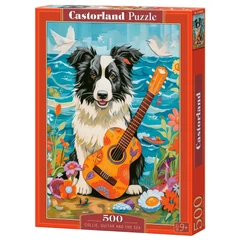 Castorland 500 db-os puzzle - Collie, Guitar and the Sea (B-54008)