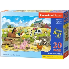 Castorland 20 db-os MAXI puzzle - Állatok a farmon (C-02429)