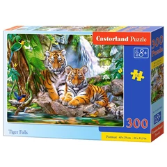 Castorland 300 db-os puzzle - Tigrisek a vízesésnél (B-030385)