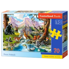 Castorland 70 db-os puzzle - Erdei állatok (B-070091)