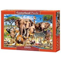 Castorland 1500 db-os puzzle - A szavanna állatai (C-151950)
