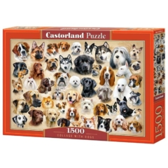 Castorland 1500 db-os puzzle - Kutya kollázs (C-151943)