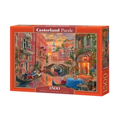 Castorland 1500 db-os puzzle - Romatikus este Velencében (C-151981)