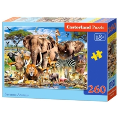 Castorland 260 db-os puzzle - A szavanna állatai (B-27545)