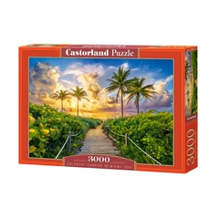 Castorland 3000 db-os puzzle - Napkelte Miami-ban (C-300617)